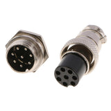 Max 1pair GX16 Air Plug Aviation Plug And Socket Connectors Cable Plug Socket GX16-8 Pin