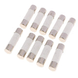 Max 20 Pieces R015 Series 500V Cylindrical Ceramic Fuse Tube Fast Blow 38x10mm 10A