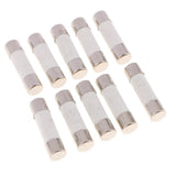 Max 20 Pieces R015 Series 500V Cylindrical Ceramic Fuse Tube Fast Blow 38x10mm 10A