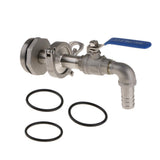 Max 90 Degree Ton Barrel Replacement Outlet Tap for Oil Water Outlet Discharge Port Inner Diameter 20MM