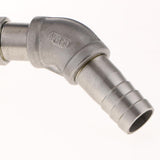 Max 45DTilt Nozzl Ball Valve Drum Adapter for 200L Stainless Steel 20MM Outlet