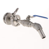 Max 45DTilt Nozzl Ball Valve Drum Adapter for 200L Stainless Steel 20MM Outlet