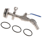 Max 45DTilt Nozzl Ball Valve Drum Adapter for 200L Stainless Steel 20MM Outlet