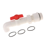 Max 90 Degree UPVC Oil Ton Barrel Valve Tap Discharge Port Inner Diameter 40MM