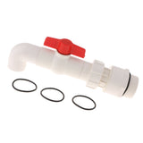 Max 90 Degree UPVC Oil Ton Barrel Valve Tap Discharge Port Inner Diameter 40MM