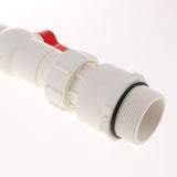 Max 90 Degree UPVC Oil Ton Barrel Valve Tap Discharge Port Inner Diameter 40MM