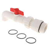 Max 90 Degree UPVC Oil Ton Barrel Valve Tap Discharge Port Inner Diameter 40MM