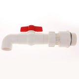 Max 90 Degree UPVC Oil Ton Barrel Valve Tap Discharge Port Inner Diameter 40MM