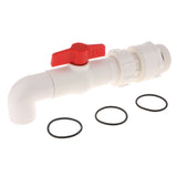 Max 90 Degree UPVC Oil Ton Barrel Valve Tap Discharge Port Inner Diameter 40MM