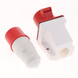 Max 380-415V 16A Waterproof Male And Female Connectors 3P+E IP44 6H Plug Socket