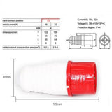 Maxbell Waterproof Power Cable Connector,Male Female Coupler 3/4P 014+214 4-Pin 16A