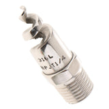 Max JR6085 Spiral Jet Cone Atomization Spray Nozzle 1/4 Inch Stainless Steel 316