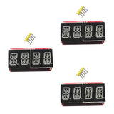 Max 0.54" 4 bit Digital LED Display Module I2C Interface For Arduino Red Yellow