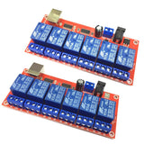 Max Maxb 6 Channel USB Relay Module Board Optocoupler Computer Control For Arduino 12V
