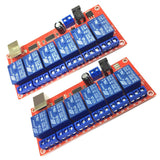 Max Maxb 6 Channel USB Relay Module Board Optocoupler Computer Control For Arduino 12V