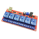Max Maxb 6 Channel USB Relay Module Board Optocoupler Computer Control For Arduino 12V