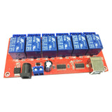 Max Maxb 6 Channel USB Relay Module Board Optocoupler Computer Control For Arduino 12V