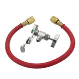 Max Car R12 R22 Can Tap Tapper Air Conditioning Refrigerant Recharge Hose Kit Red