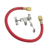 Max Car R12 R22 Can Tap Tapper Air Conditioning Refrigerant Recharge Hose Kit Red