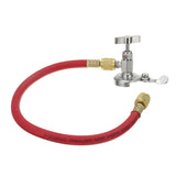 Max Car R12 R22 Can Tap Tapper Air Conditioning Refrigerant Recharge Hose Kit Red