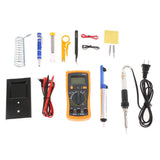Maxbell 110V 60W Adjustable Temp Electric Soldering Iron Tool Kit Multimeter US Plug