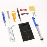 Maxbell 110V 60W Adjustable Temp Electric Soldering Iron Tool Kit Multimeter US Plug