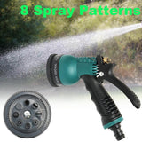 Maxbell Car Garden Hose Wash Nozzle Water Sprayer With 8 Spray Patterns Alloy