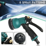 Maxbell Car Garden Hose Wash Nozzle Water Sprayer With 8 Spray Patterns Alloy