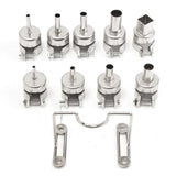 Max Maxb AC220V 450W Electronic Heat Hot Air Solder Gun Desoldering Station+ 9