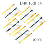 Max 100 Pieces 1/4W Metal Film Resistor Precision Resistor Precision 1