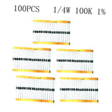 Max 100 Pieces 1/4W Metal Film Resistor Precision Resistor Precision 1