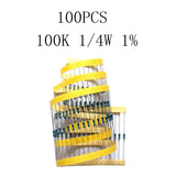 Max 100 Pieces 1/4W Metal Film Resistor Precision Resistor Precision 1