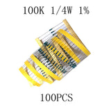 Max 100 Pieces 1/4W Metal Film Resistor Precision Resistor Precision 1