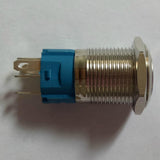 Max High Round Push Button Switch,LED+Wire,16mm Mounting Hole Self-latching