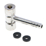 Max Dual Purpose Straight Iron Handle Rubber Inflator Air Nozzle Short Handle