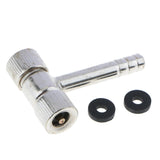 Max Dual Purpose Straight Iron Handle Rubber Inflator Air Nozzle Short Handle