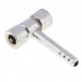Max Dual Purpose Straight Iron Handle Rubber Inflator Air Nozzle Short Handle