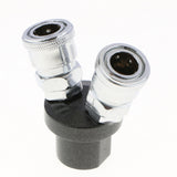 Max Air Compressor Connector Joint Quick Fittings 12mm Diameter for Machinery 2 Way