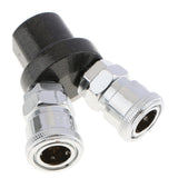 Max Air Compressor Connector Joint Quick Fittings 12mm Diameter for Machinery 2 Way