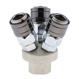 Max Air Compressor Connector Joint Quick Fittings 12mm Diameter for Machinery 2 Way