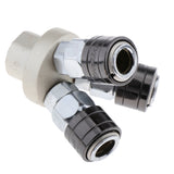 Max Air Compressor Connector Joint Quick Fittings 12mm Diameter for Machinery 2 Way