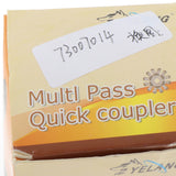 Max Air Compressor Connector Joint Quick Fittings 12mm Diameter for Machinery 2 Way