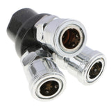 Max Air Compressor Connector Joint Quick Fittings 12mm Diameter for Machinery 3 Way