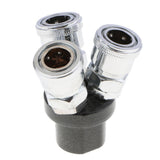 Max Air Compressor Connector Joint Quick Fittings 12mm Diameter for Machinery 3 Way