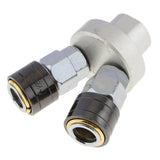 Max Air Compressor Connector Quick Joint Fitting 12mm Diameter f/Machinery 2 Way