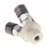 Max Air Compressor Connector Quick Joint Fitting 12mm Diameter f/Machinery 3 Way