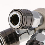 Max Air Compressor Connector Quick Joint Fitting 12mm Diameter f/Machinery 3 Way