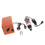 Max 220V Torque Precise Electric Screwdriver Set with Power Rose Red+Black 801
