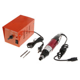 Max 220V Torque Precise Electric Screwdriver Set with Power Rose Red+Black 801