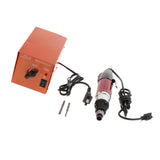 Max 220V Torque Precise Electric Screwdriver Set with Power Rose Red+Black 801